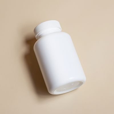 White Sports Supplement Bottle