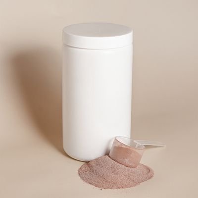 White Protein Powder & Scoop