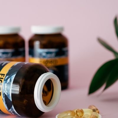 Mixed Capsule Supplement Bottles