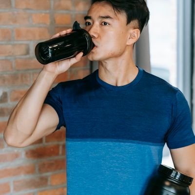 Gym Protein Bottle & Powder